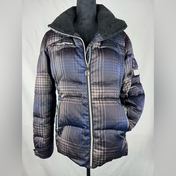 ZeroXposur Jackets & Blazers - ZeroXposur Full Zip Plaid Puffer Jacket